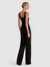 Pantalon ALEXANDER EMBELL HR coupe droite slim – Noir-Black-ALICE + OLIVIA