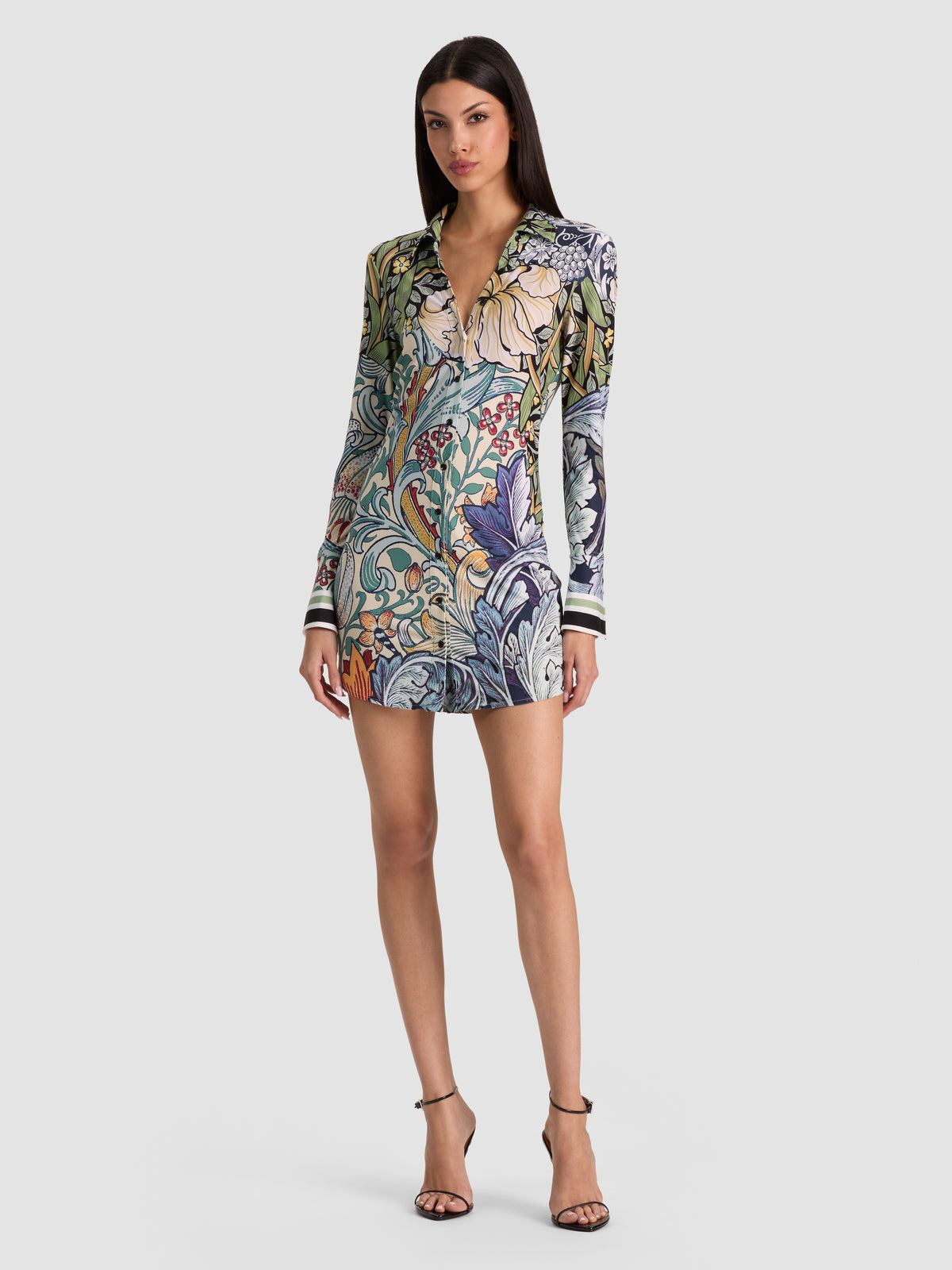 FREYA BUTTON DOWN MINI DRESS - MASTERPIECE