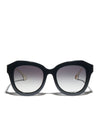 FRANK SUNGLASSES-BLACK/WHITE-ALICE + OLIVIA