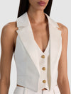 Top TESSA con scollo all'americana e revers lunghi-ALICE + OLIVIA