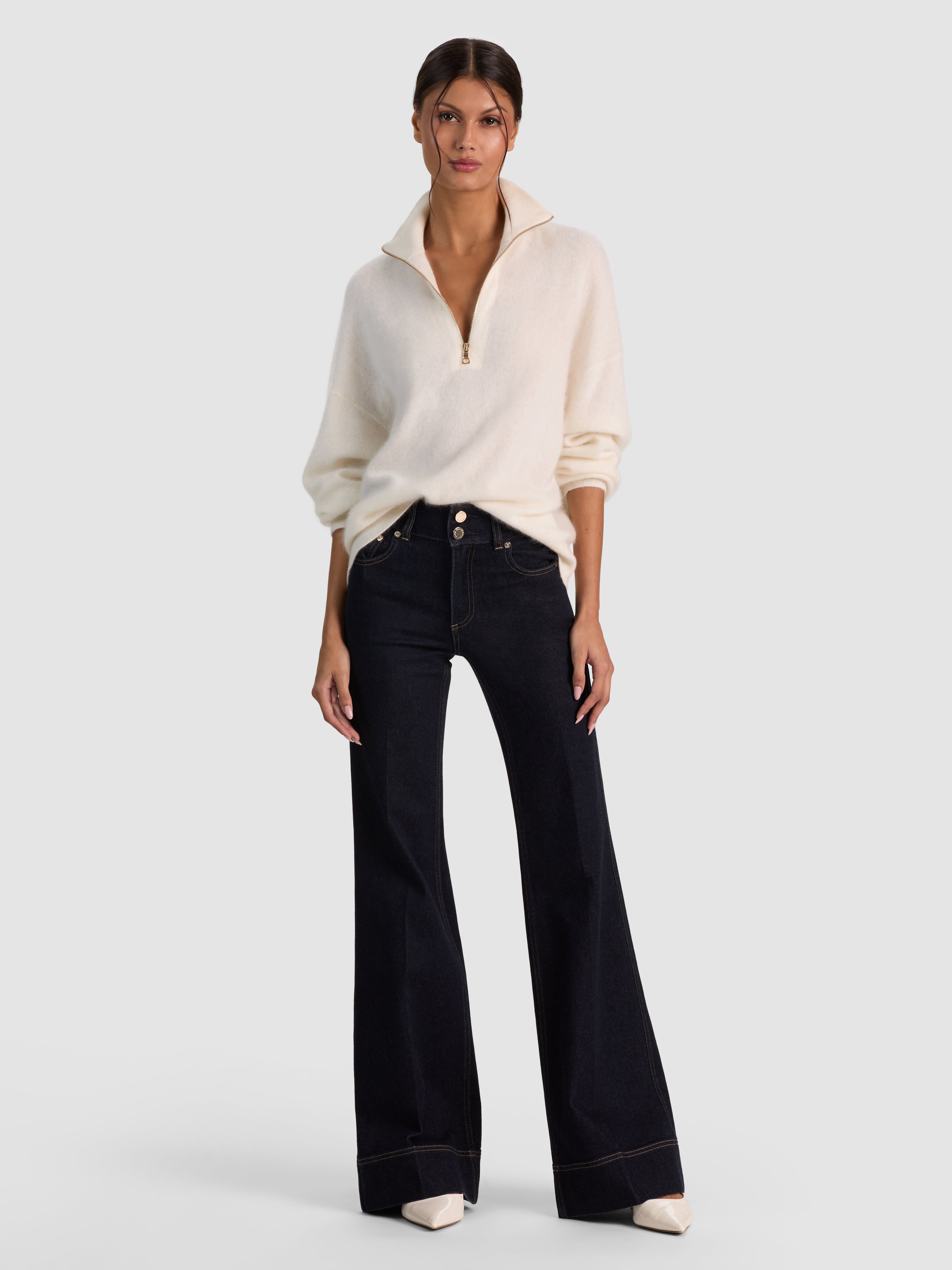 TOBY CACHEMIRE COL CAMIONNEUR-ALICE + OLIVIA