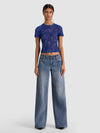 TESS CREW NECK TEE-BOUNDLESS PAISLEY SM-ALICE + OLIVIA