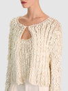 ANDERSON ALLOVER SEQUIN CARDIGAN-SOFT WHITE/WHITE-ALICE + OLIVIA
