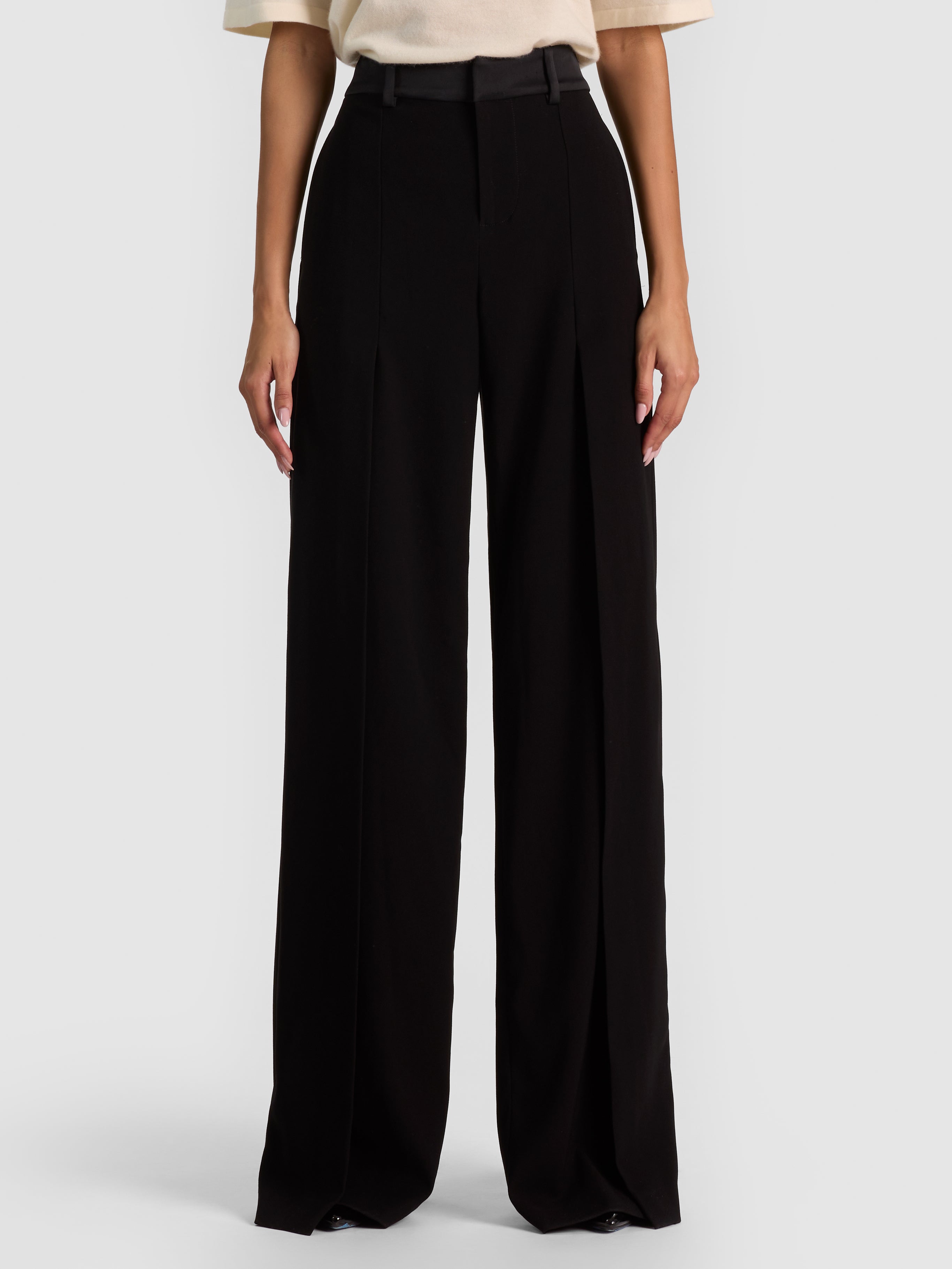 PANTALON PLISSÉ OUVERT WADE-ALICE + OLIVIA