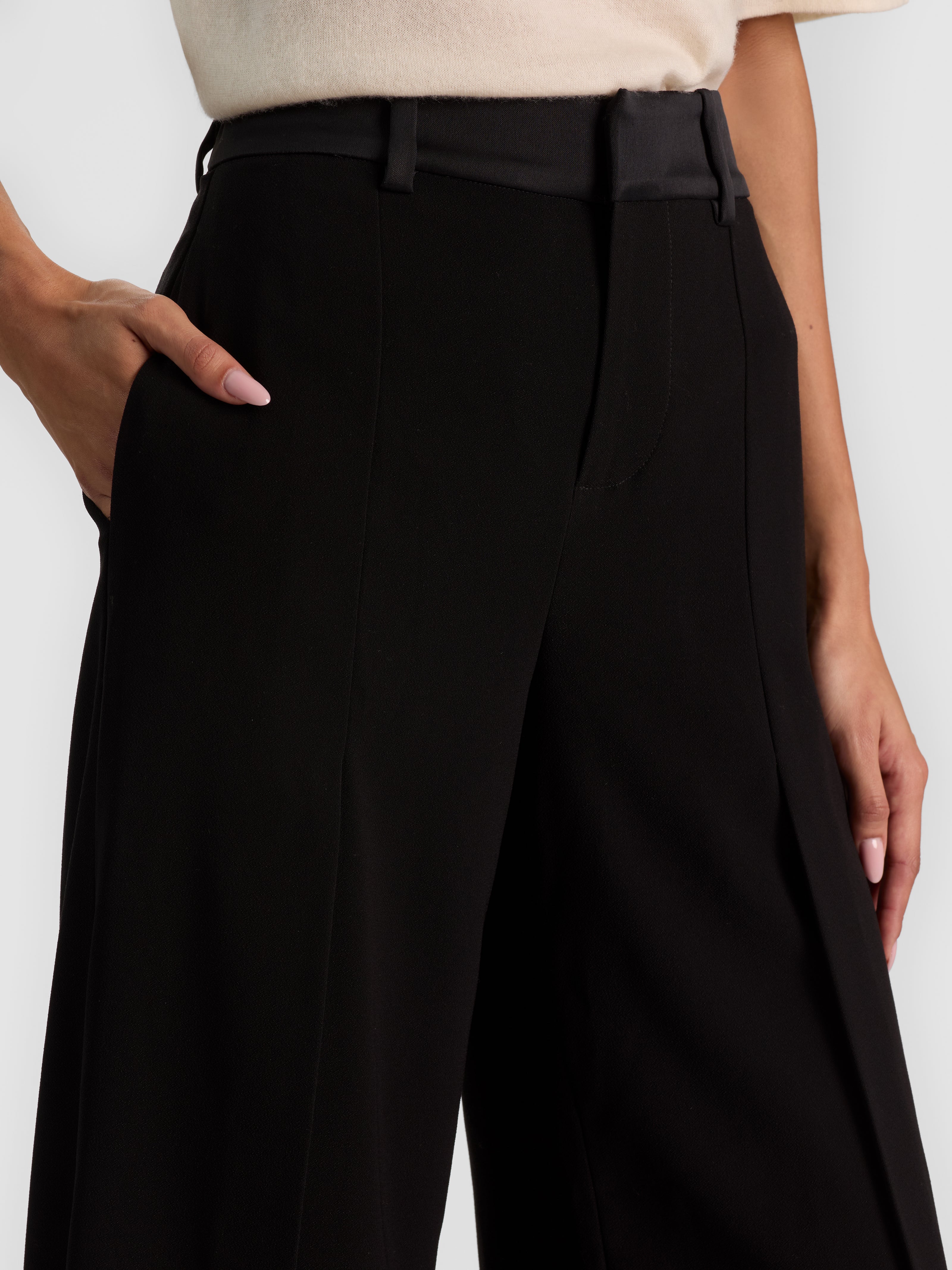 PANTALON PLISSÉ OUVERT WADE-ALICE + OLIVIA