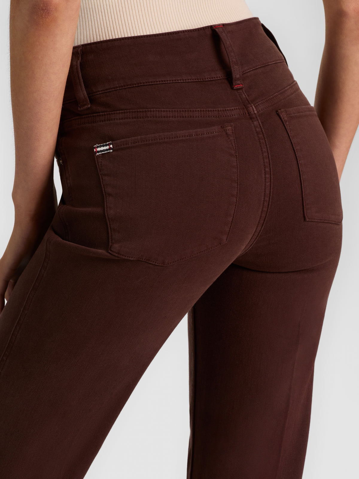 PERFECT WIDE LEG JEAN-DARK CHOCOLATE-ALICE + OLIVIA