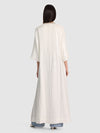 ALBA MAXI CARDIGAN LUNGO CON PAILLETTES VOLUMINOSE-OFF WHITE-ALICE + OLIVIA