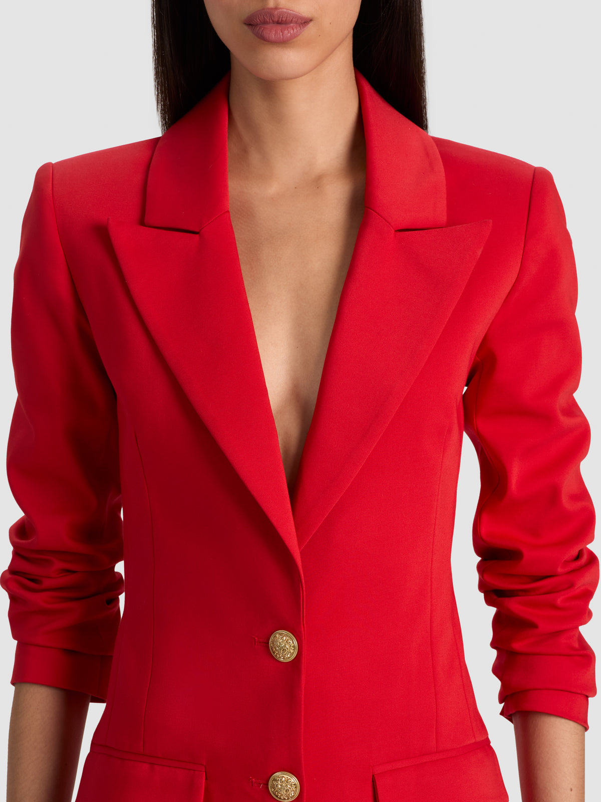 BLAZER ADERENTE BURNS CON ABBOTTONATURA A 2 BOTTONI SUL DAVANTI-CANDY APPLE-ALICE + OLIVIA