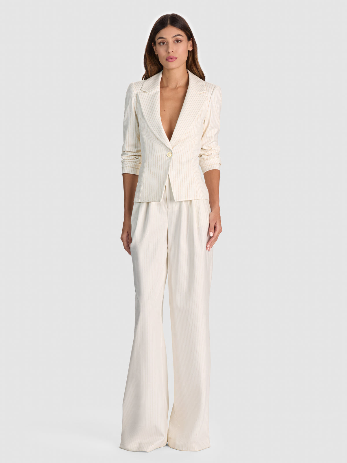 BLAZER SUPER ADERENTE SHAE-OFF WHITE/GOLD-ALICE + OLIVIA