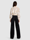 ODIE BOMBER CORTO PAILLETTES-OFF WHITE-ALICE + OLIVIA