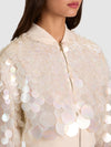 ODIE BOMBER CORTO PAILLETTES-OFF WHITE-ALICE + OLIVIA