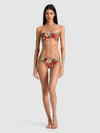 A+O X PQ SWIM ASPEN REVERSIBLE SCALLOPED BANDEAU-GARDEN VISTA CANDY APPLE-ALICE + OLIVIA