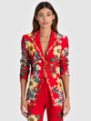 BLAZER AJUSTÉ LONG BREANN-GARDEN VISTA CANDY APPLE-ALICE + OLIVIA