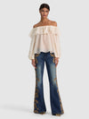 ALTA OFF THE SHOULDER RUFFLE BLOUSE-CHINO-ALICE + OLIVIA