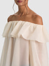 ALTA OFF THE SHOULDER RUFFLE BLOUSE-CHINO-ALICE + OLIVIA
