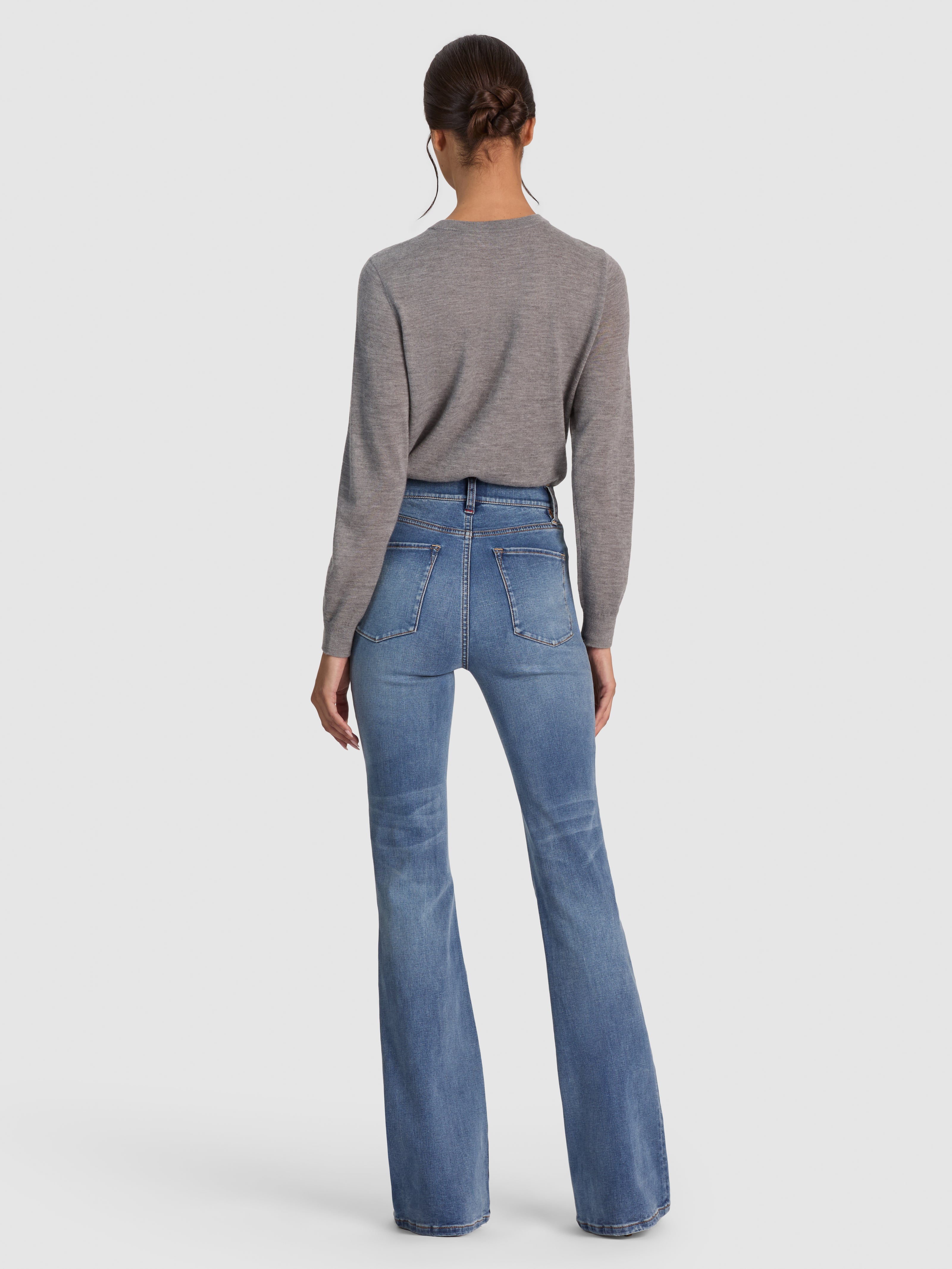 CAROLEE CASHMERE PULLOVER-MEDIUM HEATHER GREY-ALICE + OLIVIA