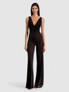 TUTA INTERA THEA CON SCOLLO AD ANELLO E LACCI SULLA SCHIENA-Black-ALICE + OLIVIA