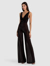 TUTA INTERA THEA CON SCOLLO AD ANELLO E LACCI SULLA SCHIENA-Black-ALICE + OLIVIA