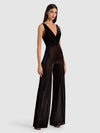 TUTA INTERA THEA CON SCOLLO AD ANELLO E LACCI SULLA SCHIENA-Black-ALICE + OLIVIA