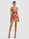 ROBE COURTE EVE EMBELL SWEETHEART-GARDEN VISTA CANDY APPLE-ALICE + OLIVIA