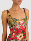 ROBE COURTE EVE EMBELL SWEETHEART-GARDEN VISTA CANDY APPLE-ALICE + OLIVIA