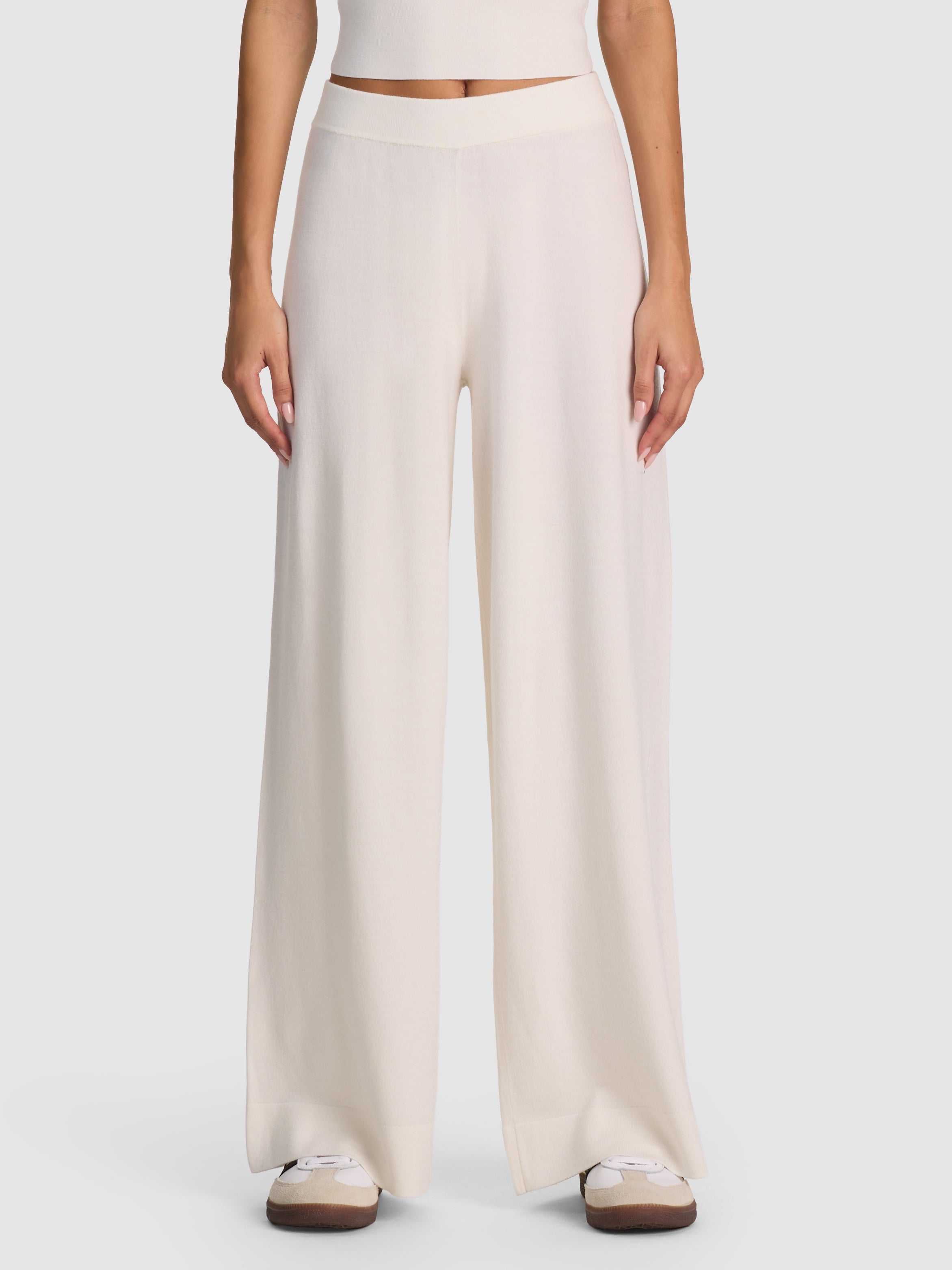 MACK KNIT PULL ON PANT-SOFT WHITE-ALICE + OLIVIA