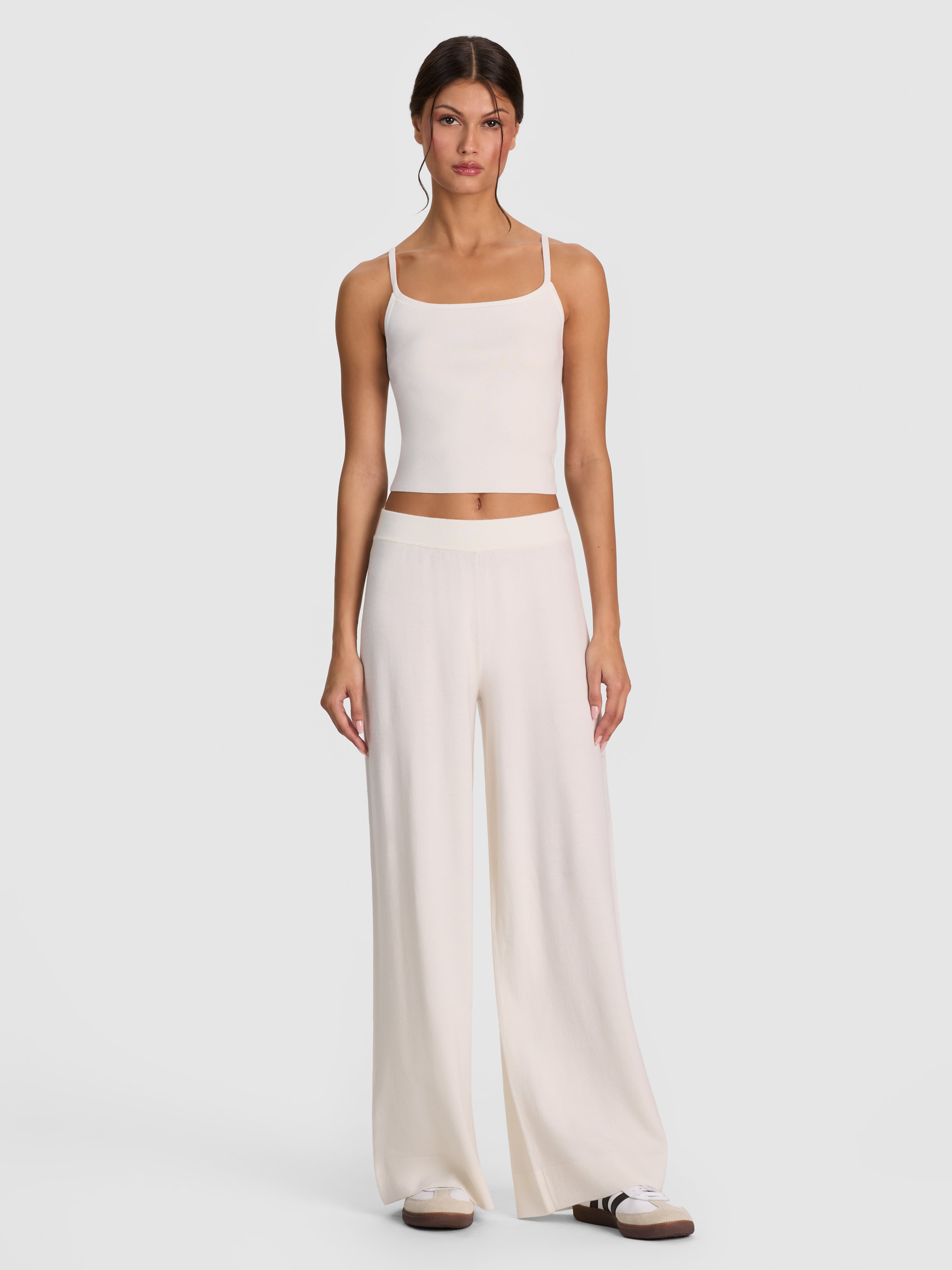 MACK KNIT PULL ON PANT-SOFT WHITE-ALICE + OLIVIA