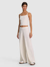 MACK KNIT PULL ON PANT-SOFT WHITE-ALICE + OLIVIA