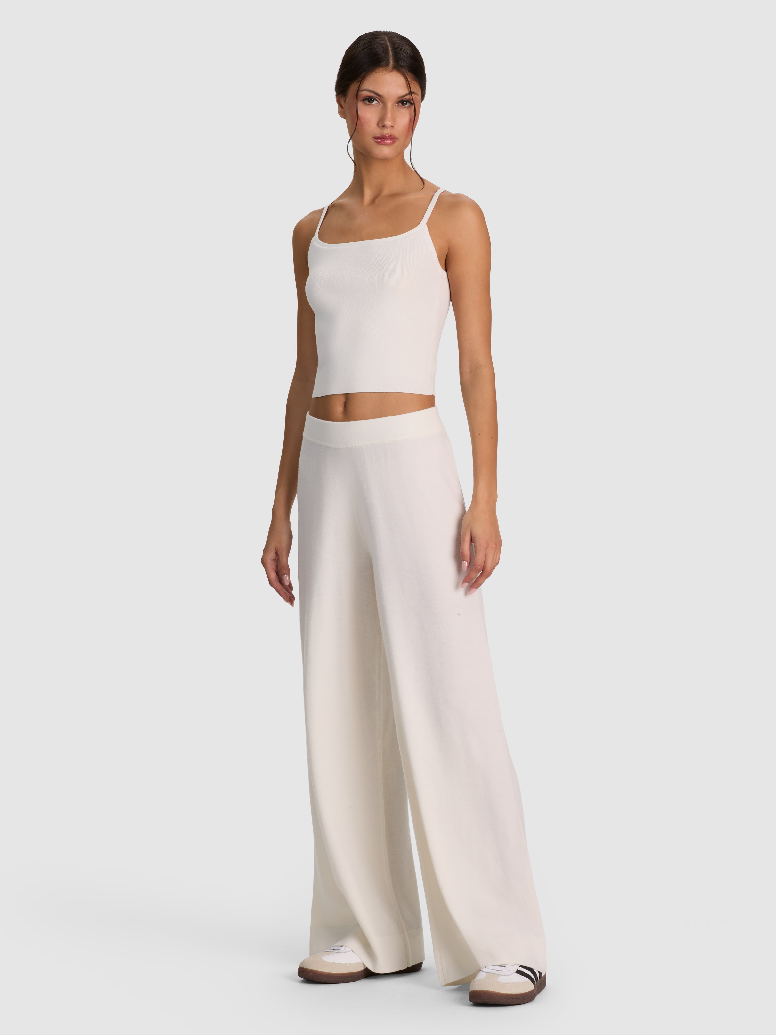 MACK KNIT PULL ON PANT-SOFT WHITE-ALICE + OLIVIA