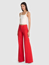 PANTALON ÉVASÉ LARGE VALENTINE LR AVEC REVERS-CANDY APPLE-ALICE + OLIVIA