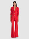 PANTALON ÉVASÉ LARGE VALENTINE LR AVEC REVERS-CANDY APPLE-ALICE + OLIVIA