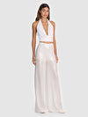 PANTALONI ATHENA TRASPARENTI CON PAILLETTES-OFF WHITE-ALICE + OLIVIA
