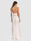 ERIN COWL HALTER TOP-OFF WHITE-ALICE + OLIVIA