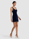 CHARLOTTE SCOOP NECK MINI DRESS-MIDNIGHT BLUE-ALICE + OLIVIA
