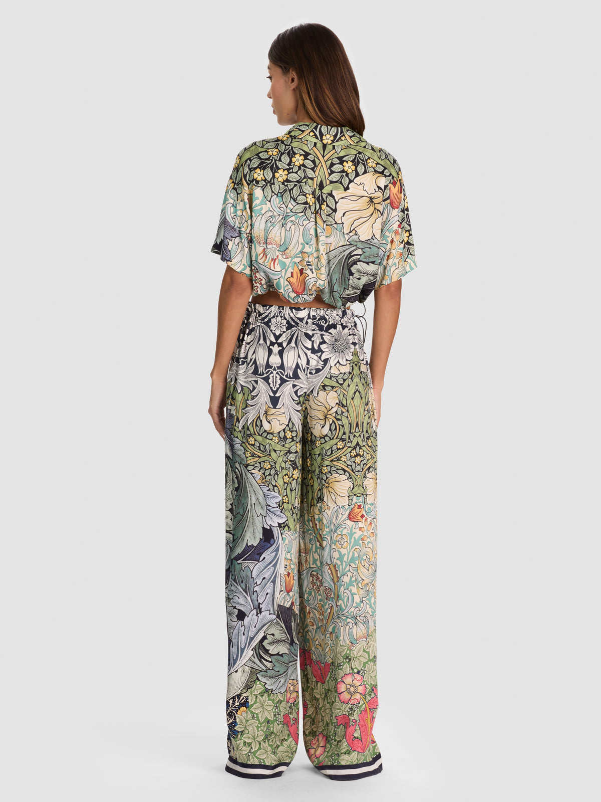 PANTALONI ALLA CAVIGLIA A VITA MEDIA CON COULISSE-MASTERPIECE E-ALICE + OLIVIA