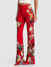 PANTALON SLIM BOOTCUT ANDREW-GARDEN VISTA CANDY APPLE-ALICE + OLIVIA