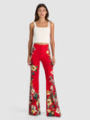 PANTALON SLIM BOOTCUT ANDREW-GARDEN VISTA CANDY APPLE-ALICE + OLIVIA