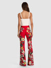 PANTALON SLIM BOOTCUT ANDREW-GARDEN VISTA CANDY APPLE-ALICE + OLIVIA