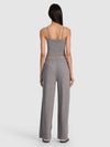 MACK KNIT PULL ON PANT-MEDIUM HEATHER GREY-ALICE + OLIVIA