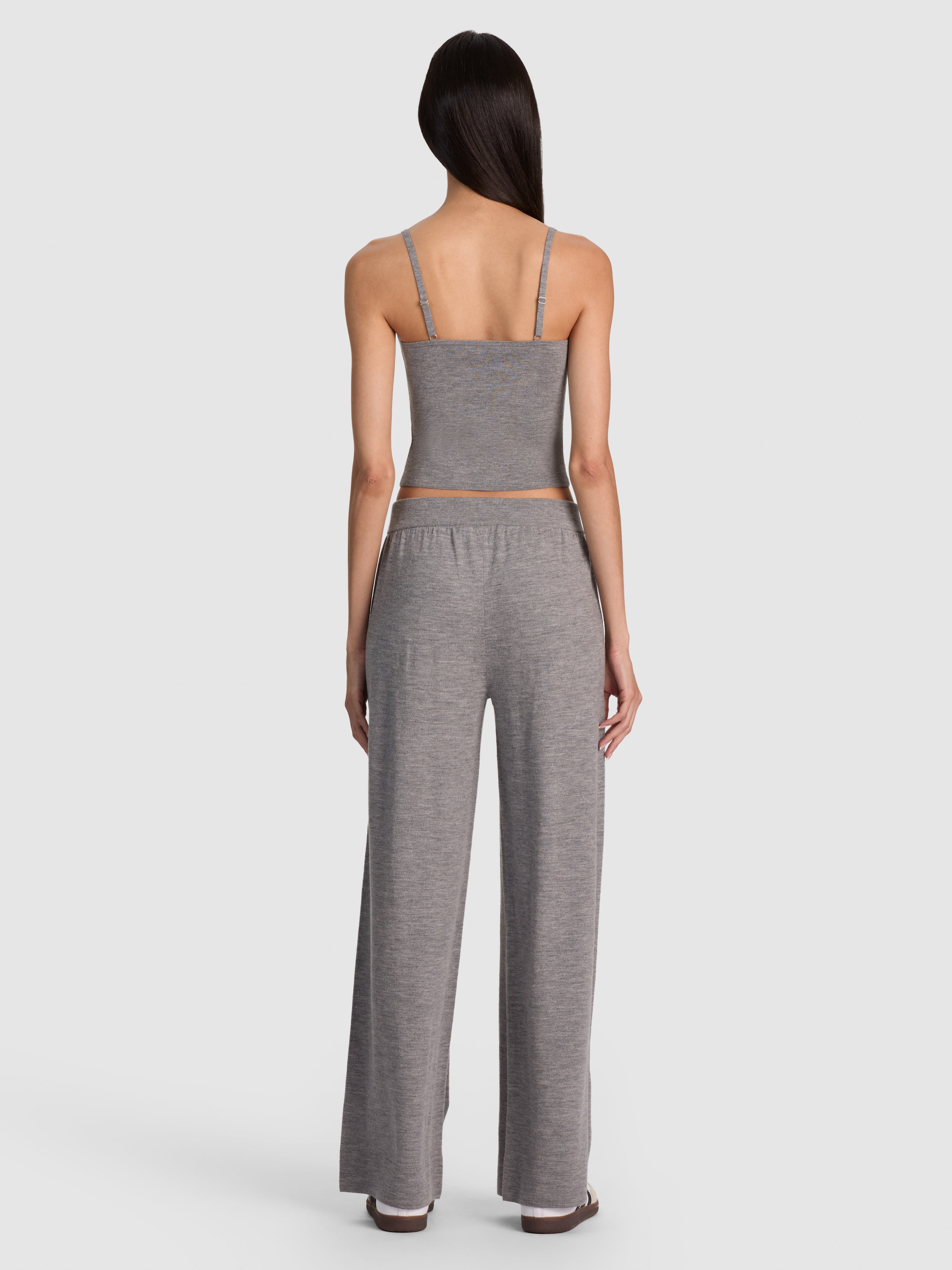 MACK KNIT PULL ON PANT-MEDIUM HEATHER GREY-ALICE + OLIVIA