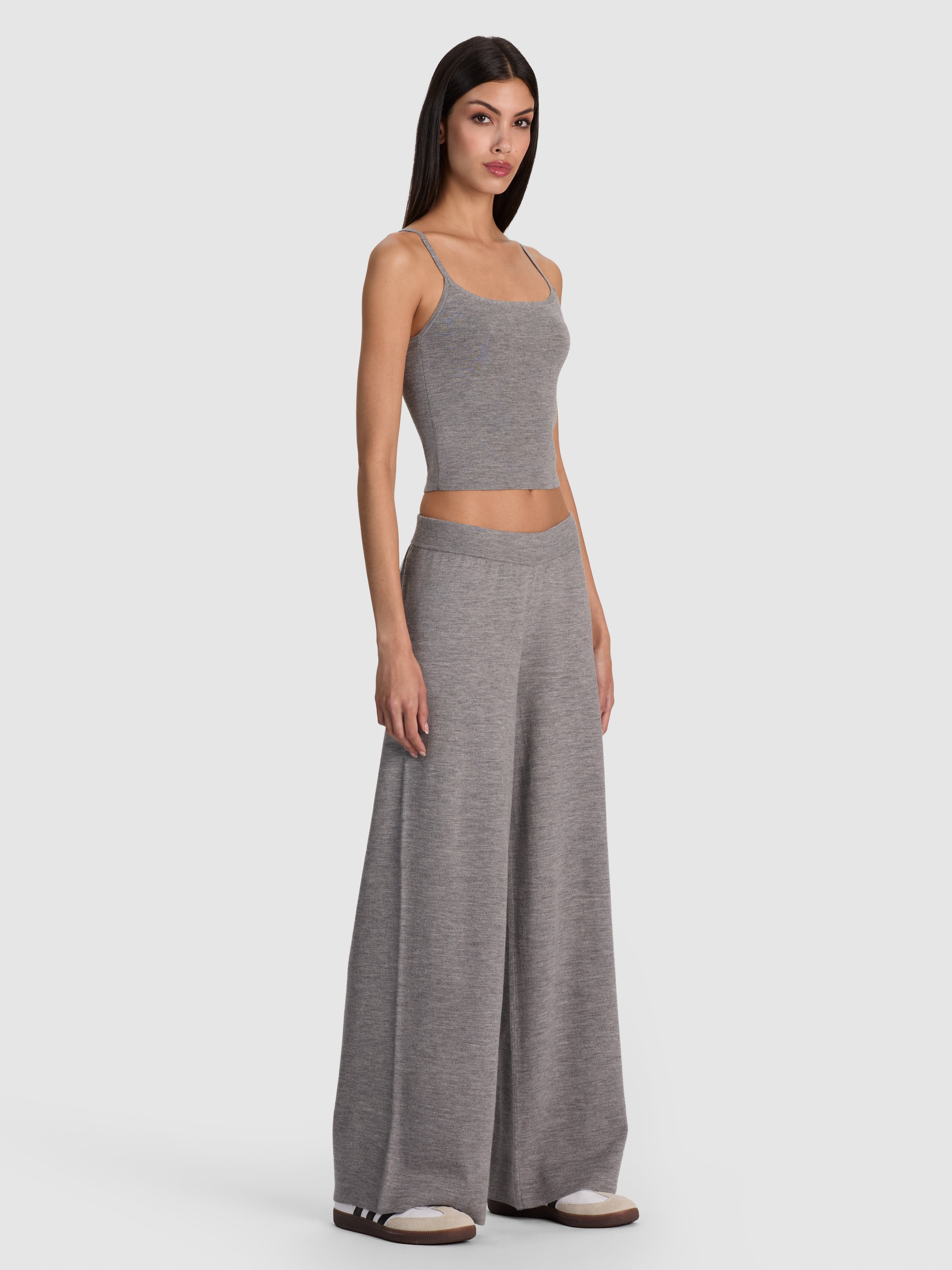 MACK KNIT PULL ON PANT-MEDIUM HEATHER GREY-ALICE + OLIVIA