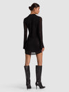 FREYA ROBE BOUTONNÉE CINTREÉ – NOIR/OR-ALICE + OLIVIA