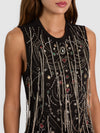 TOP CON CATENE DECORATIVE DEDE-Black-ALICE + OLIVIA