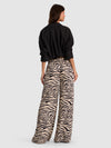 PANTALONI KEEGAN A GAMBA LARGA ELASTICIZZATI-ZEBRA PRINT-ALICE + OLIVIA