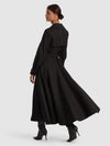 ELLIE GODET TRENCH COAT-Black-ALICE + OLIVIA