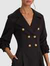 ELLIE GODET TRENCH COAT-Black-ALICE + OLIVIA