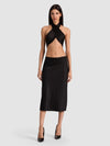 ALEXA FRINGE SCARF-Black-ALICE + OLIVIA