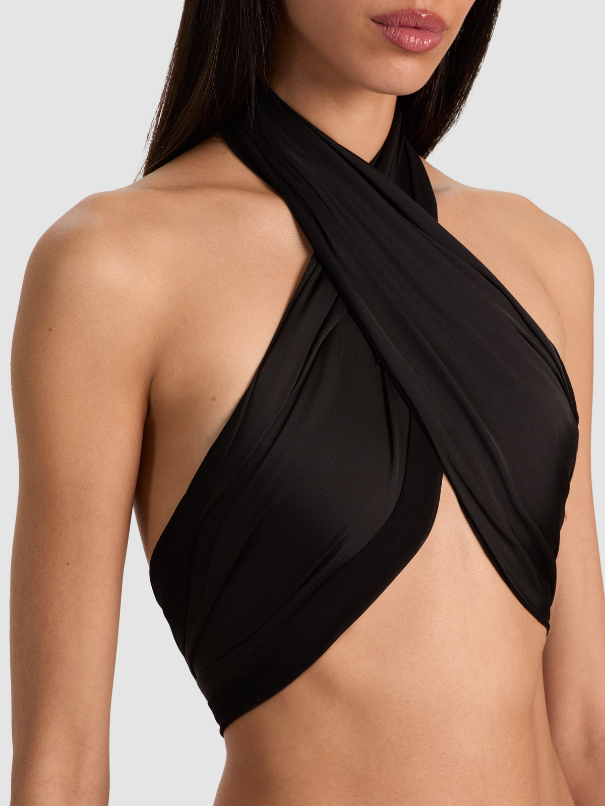 ALEXA FRINGE SCARF-Black-ALICE + OLIVIA