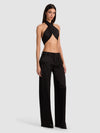 ALEXA FRINGE SCARF-Black-ALICE + OLIVIA