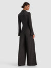 FREYA BUTTON DOWN TOP-BLACK/OFF WHITE-ALICE + OLIVIA